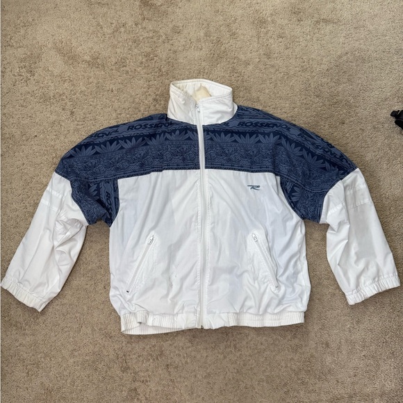 Vintage RARE White and Blue Rossignol Jacket